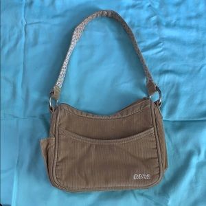 Aeropostale Tan Corduroy Small Hand Bag